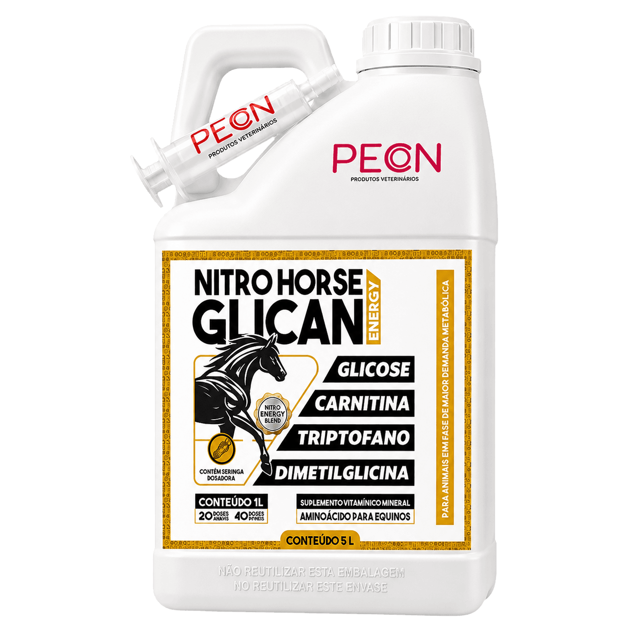 NITRO HORSE GLICAN 5 LITROS
