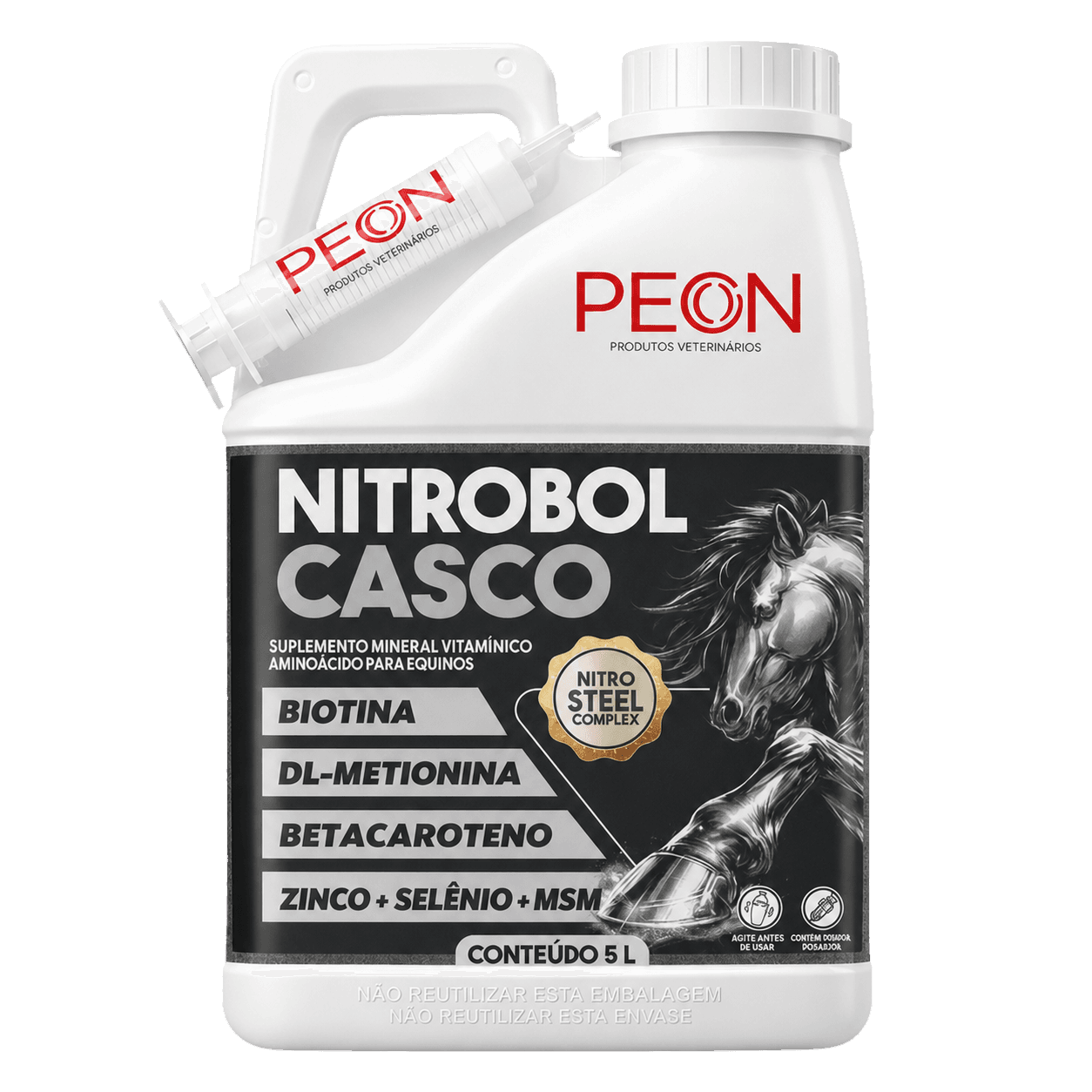 Nitro Boll Casco 5 Litro - Fortalecimento de Casco e Pelo