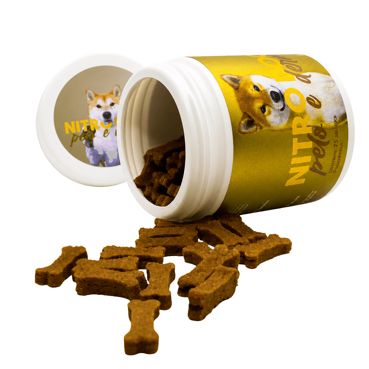 Suplemento para Cachorro Nitro Dog Pelo e Derme 75 Snacks