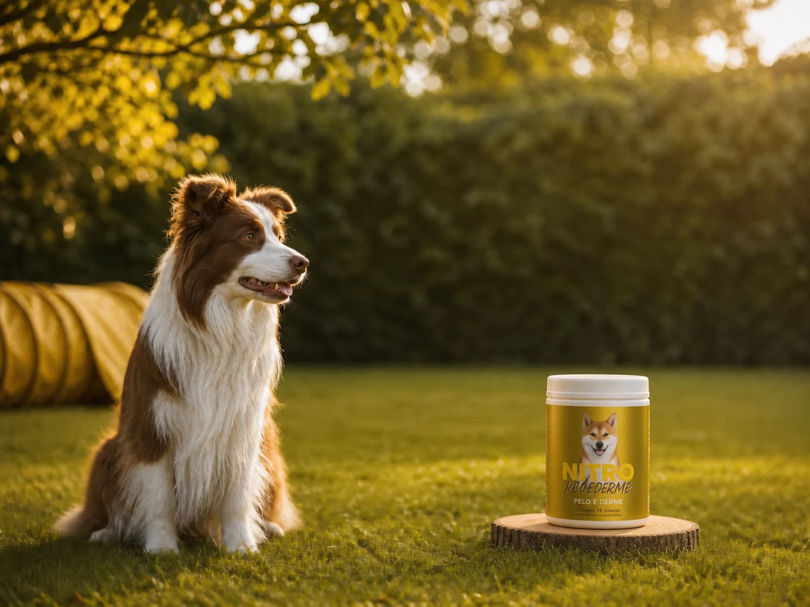 Suplemento para Cachorro Nitro Dog Pelo e Derme 75 Snacks — O pelo mostra o que vem de dentro
