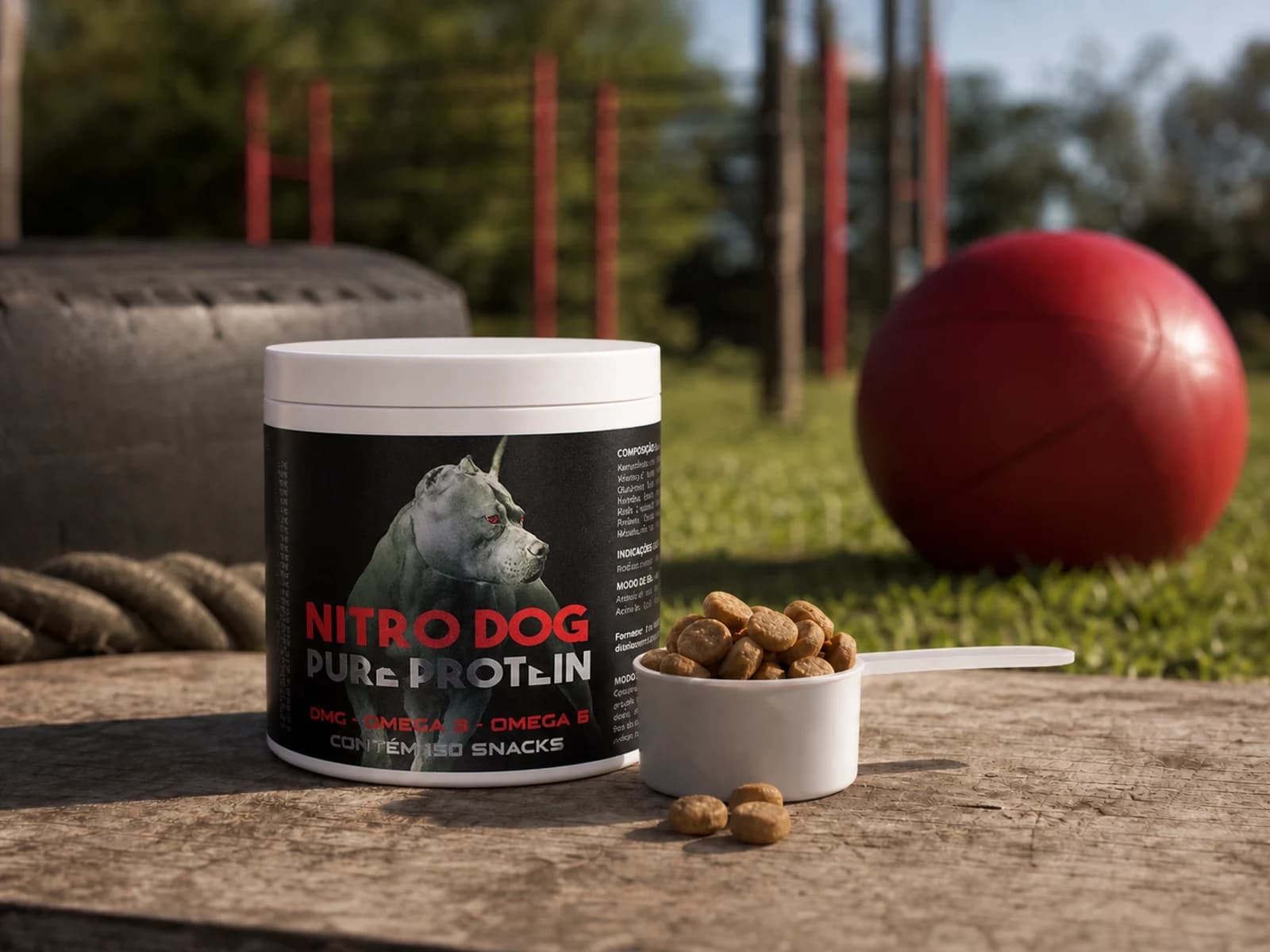 Suplemento para Cachorro Nitro Dog Pure Protein 150 Snacks — 150 snacks: protocolo com prazo