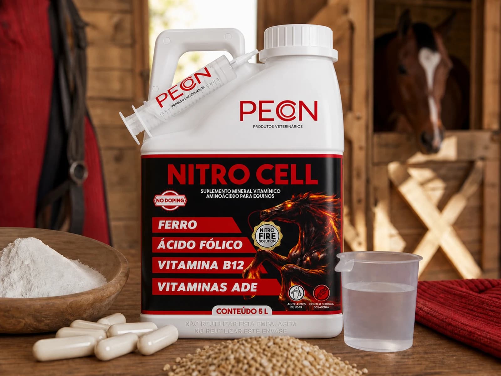 Nitro Cell 5 Litros — Três frentes na mesma dose