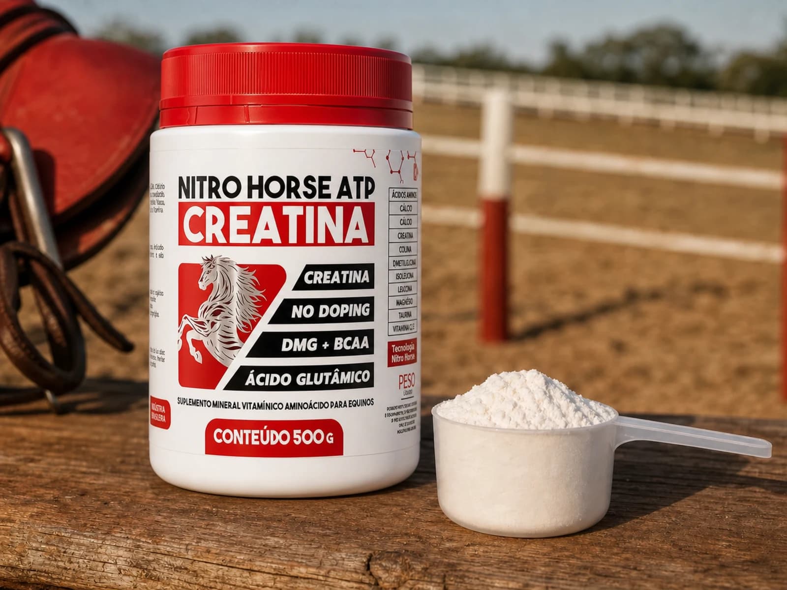 Nitro Horse Creatina ATP 500g — Dose certa para cada fase