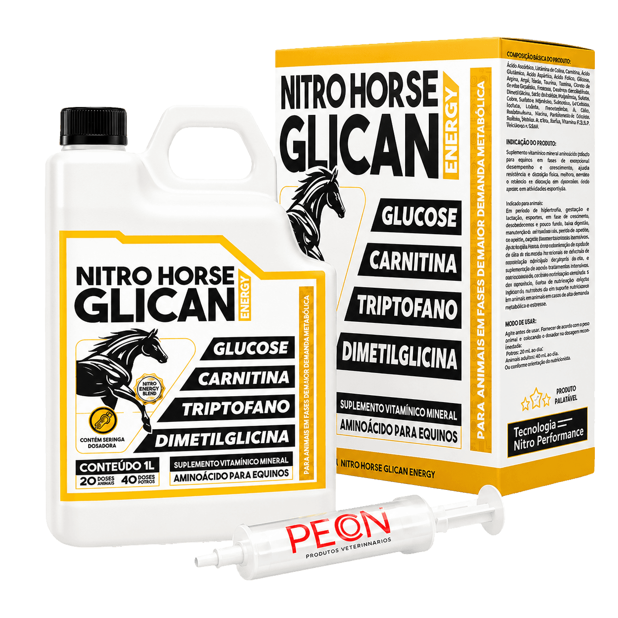 NITRO HORSE GLICAN ENERGY 1 LITRO
