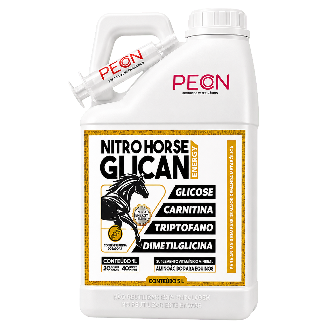 NITRO HORSE GLICAN 5 LITROS