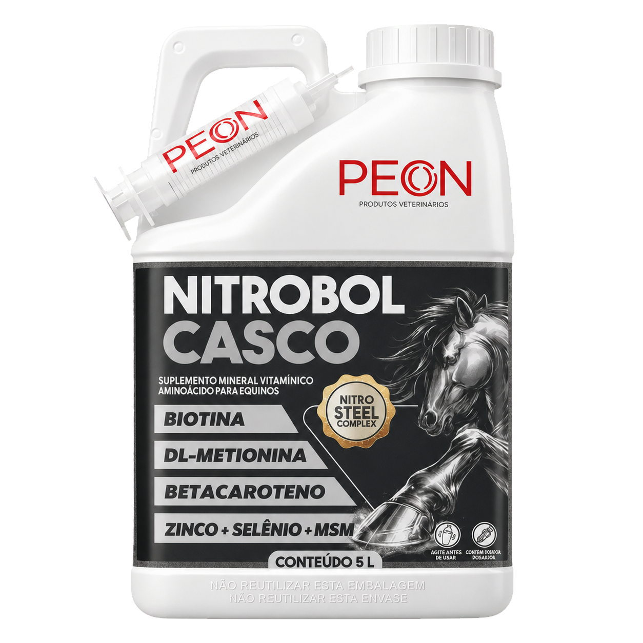 Nitro Boll Casco 5 Litro - Fortalecimento de Casco e Pelo
