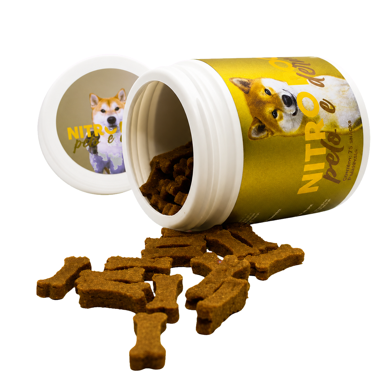 Suplemento para Cachorro Nitro Dog Pelo e Derme 75 Snacks